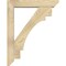 Ekena Millwork Merced Slat Rough Sawn Bracket w/ Offset Brace, Douglas Fir, 6"W x 30"D x 38"H BKT0604X30X38MRC06RDF - alternate 2